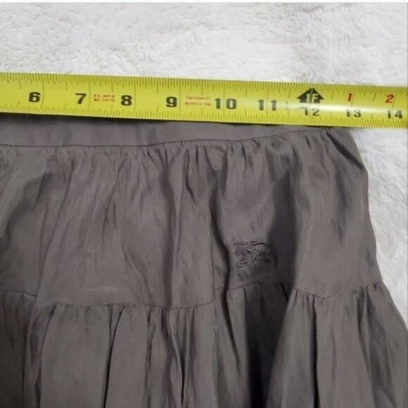 Vintage Burberry Ruffled Flared Skater Skirt - Picture 6 of 10